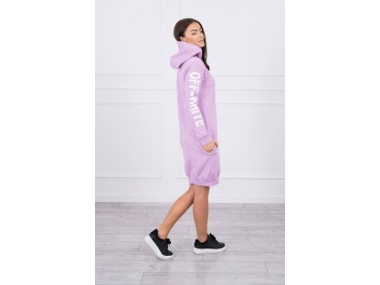 Sportovní šaty s kapucí Anna fialové