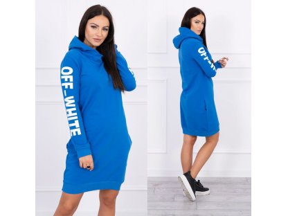 Sportovní šaty s kapucí Anna modré