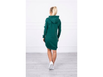 Sportovní šaty s kapucí Anna tmavě zelené