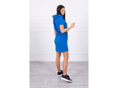Sportovní šaty s kapucí Joss královsky modré
