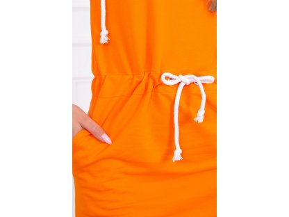 Sportovní šaty s kapucí Joss oranžové
