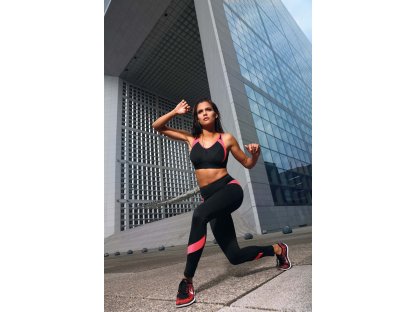 Sportovní top Andreana černý/růžový