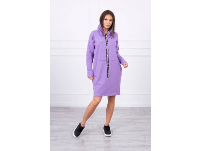 Stylové šaty s dlouhými rukávy Vickie fialové