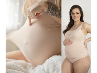 Těhotenská flexibilní bezešvá košilka Ireland tělová