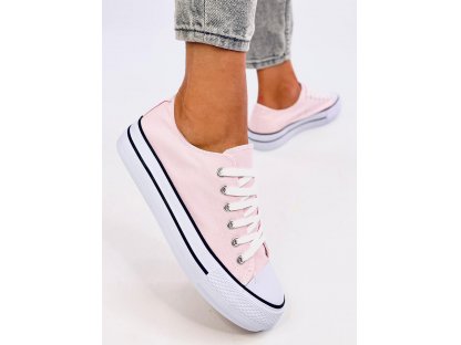 Tenisky s vysokou podrážkou Cleo růžové