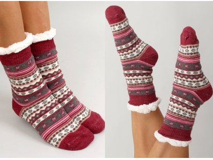 Teplé vánoční ponožky s beránkem Queen
