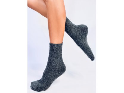 Teplé vlněné ponožky Ashling tmavě šedé
