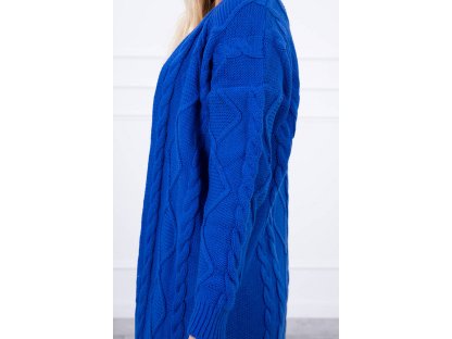 Teplý pletený cardigan Faye královsky modrý