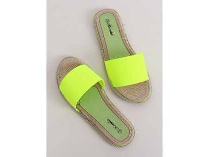 Trendy pantofle Ossia neonově zelené