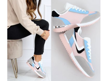 Trendy sportovní boty Olive růžové/modré/bílé