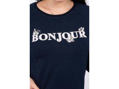 Tričko s nápisem BONJOUR námořnické