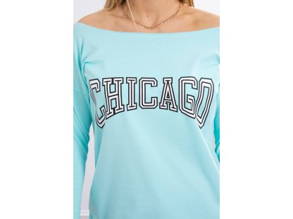 Tričko s nápisem CHICAGO Lyndsey mint