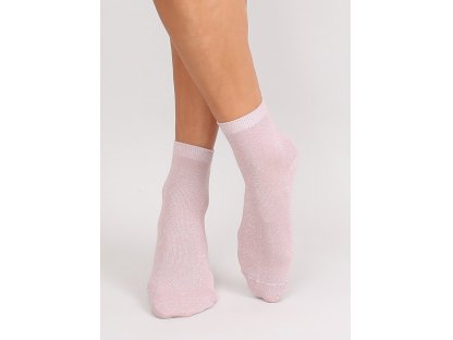 Třpytivé ponožky Cristina pudrově růžové