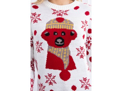Vánoční svetr s medvídkem Willa ecru