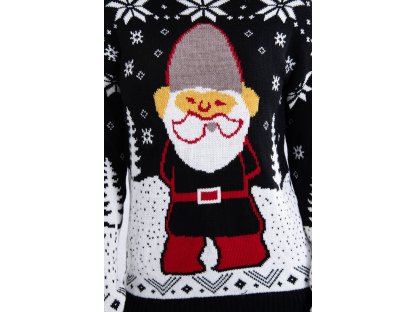 Vánoční svetr Santa Claus Cailyn černý