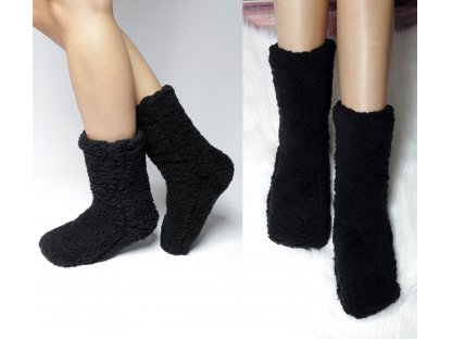 Vlněné ponožky Lilian černé