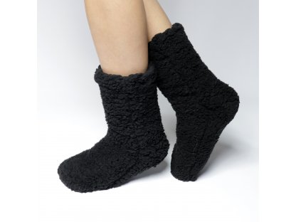 Vlněné ponožky Lilian černé