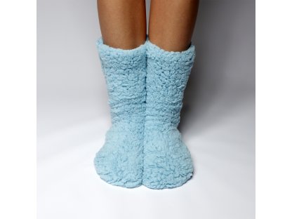 Vlněné ponožky Lilian tyrkysové