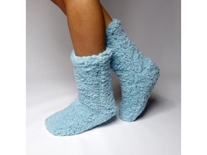 Vlněné ponožky Lilian tyrkysové