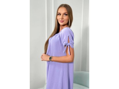 Volné letní šaty Hallie fialové
