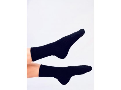 Vysoké teplé ponožky Jessika černé