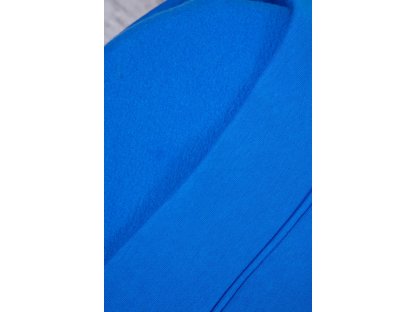 Zateplená asymetrická mikina s kapucí Sive modrá