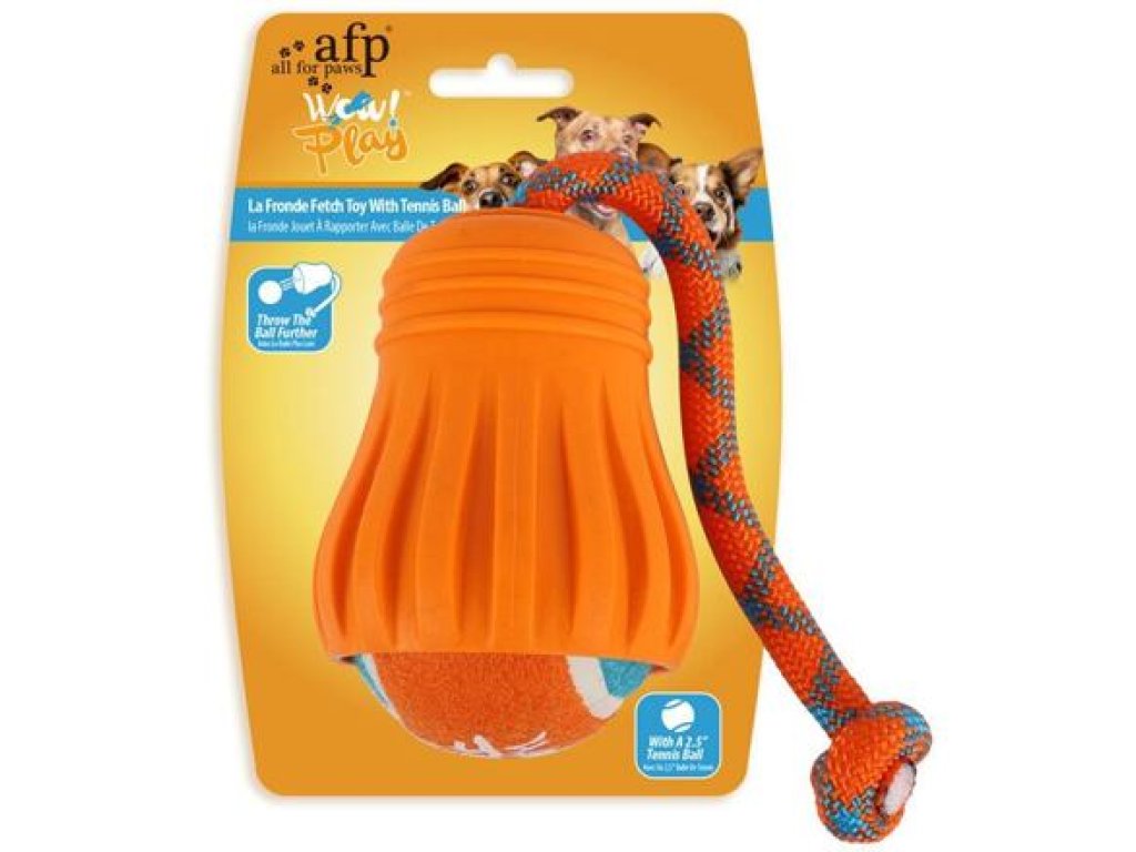 AFP Wow Play-La Fronder Fetch toy with tennis ball
