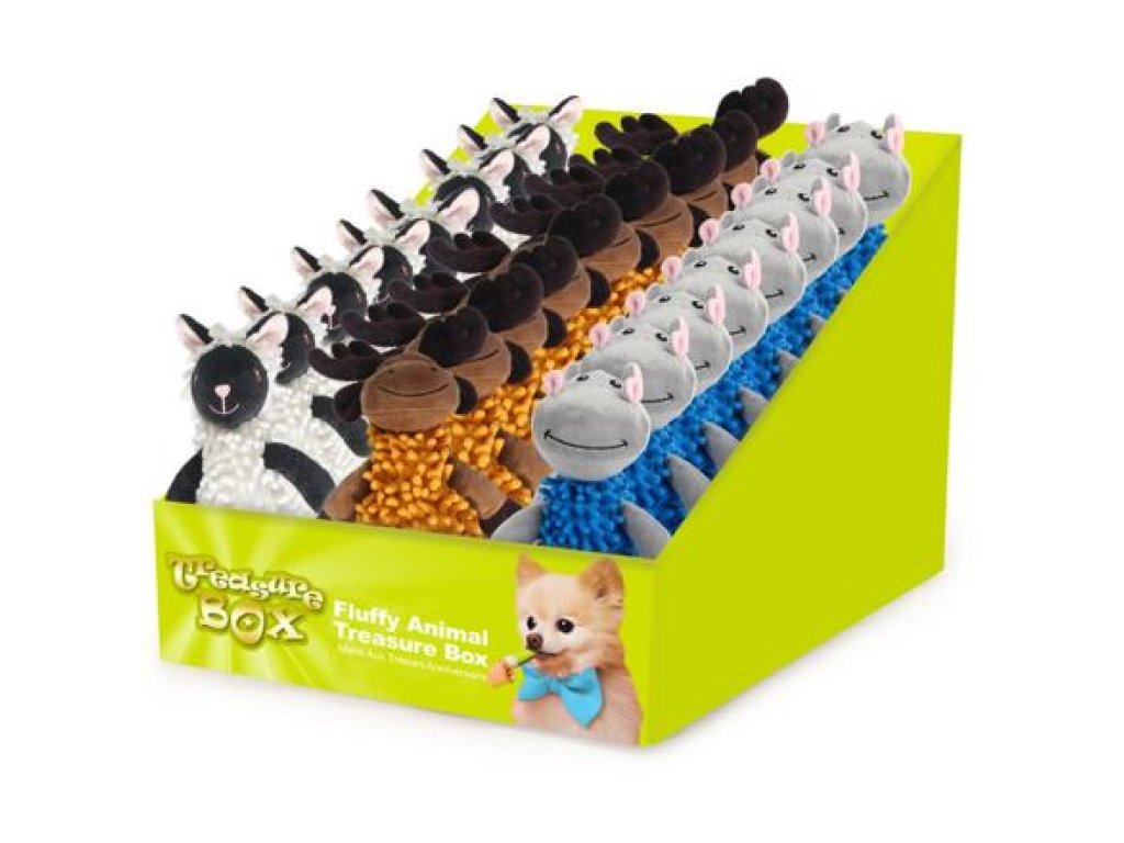 Fluffy Animal Treasure Box - 24 Pcs  AFP Treasure Box