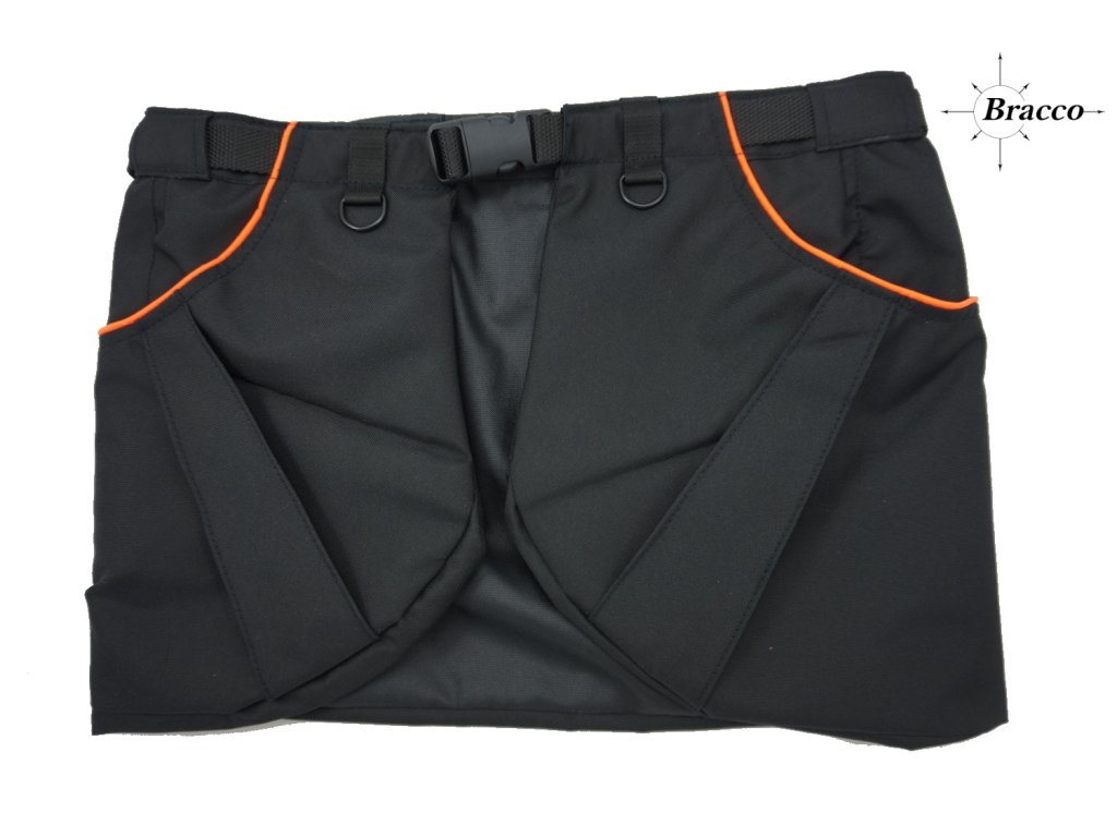 Bracco Trainingsrock / Kilt- verschiedene Größen, schwarz/orange