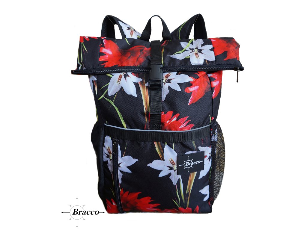 Bracco Backpack Active- black/ flowers