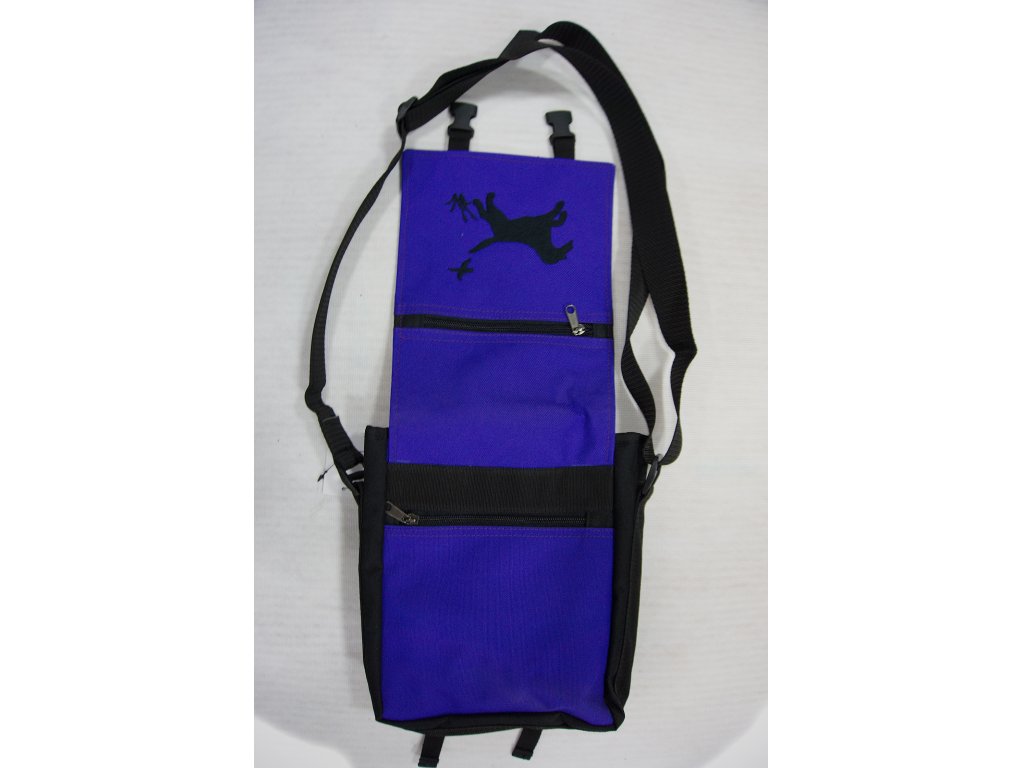 Bracco bag for training and other activities, size S, black/purple - labrador retriever