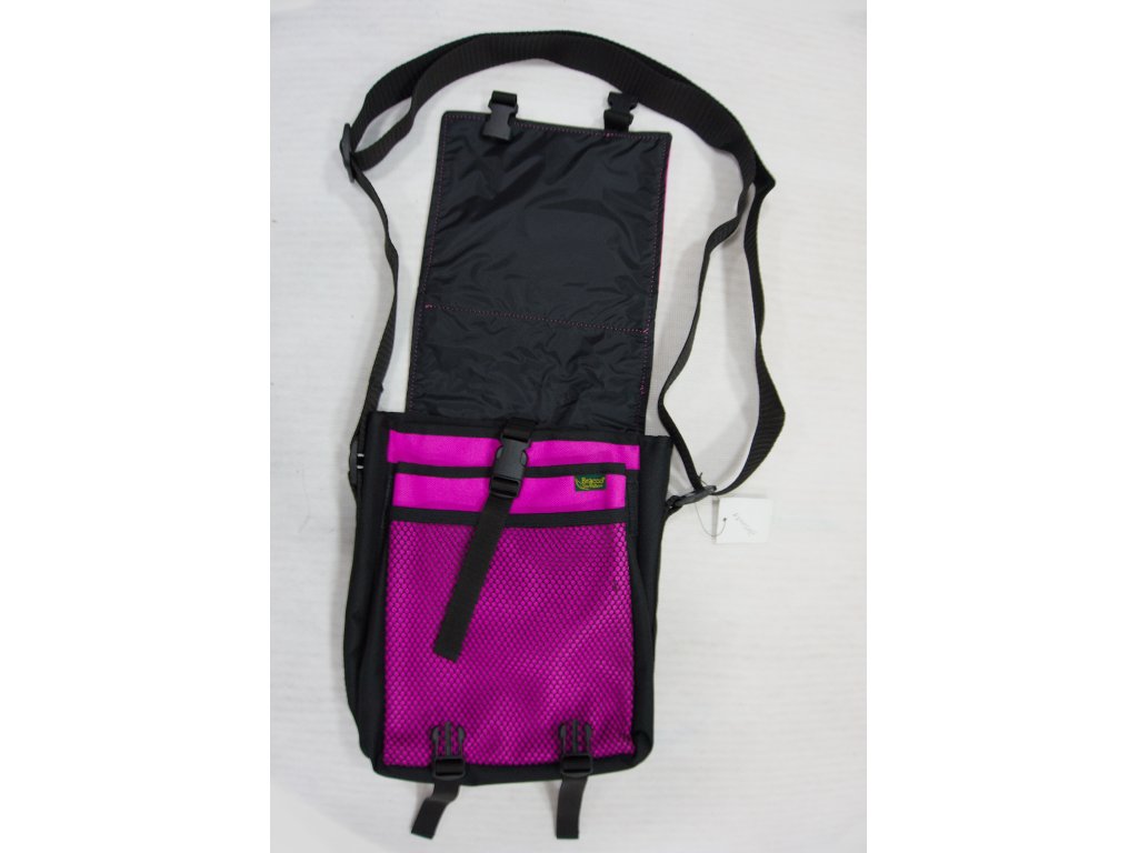 Bracco bag for training and other activities, size S, black/pink + logo