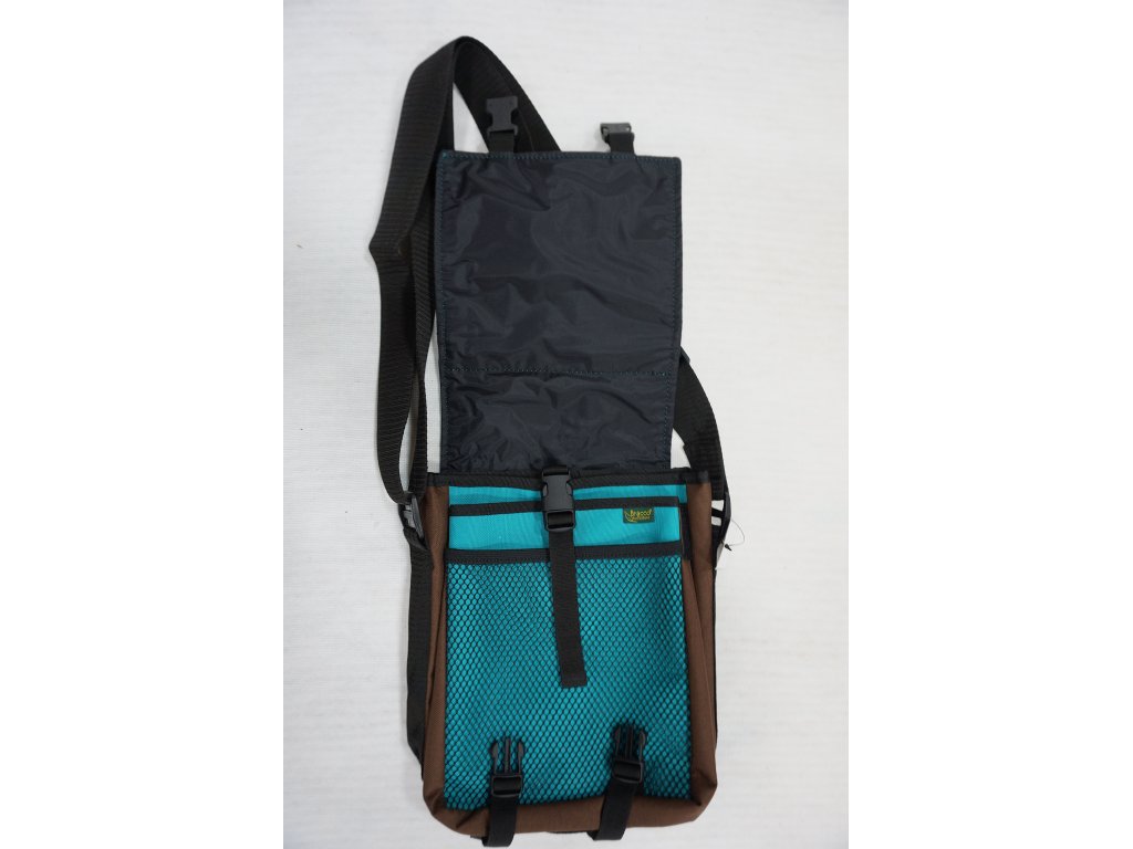 Bracco bag for training and other activities, size S, brown/turquoise - golden retriever