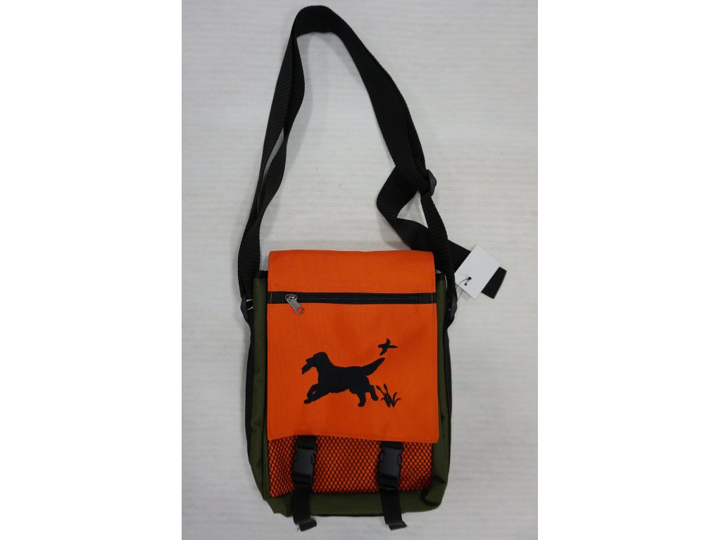 Bracco bag for training and other activities, size S, khaki/ orange - golden retriever