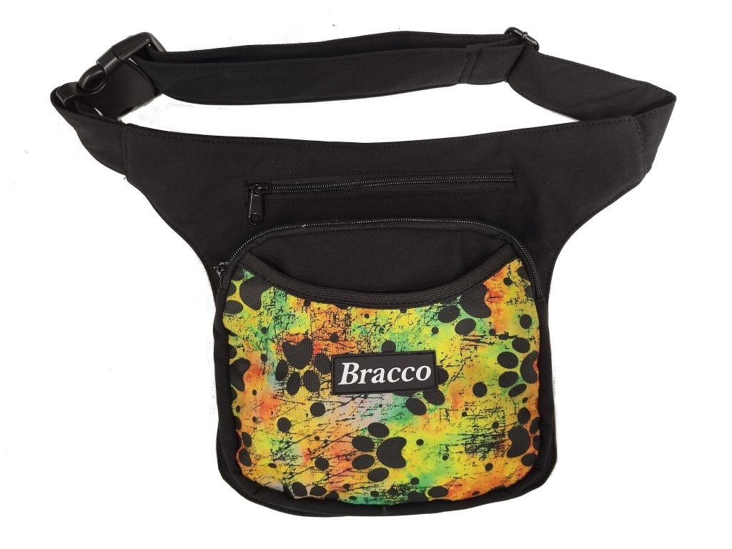 Bracco belt for training and or for going out, black paws- different sizes 