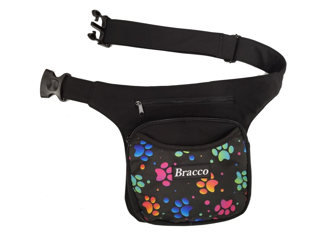 Bracco belt for training and or for going out, paws and dots- different sizes 