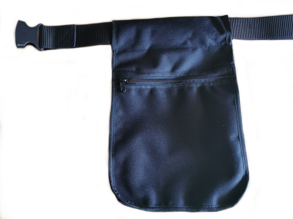 Bracco training belt with one pocket, black - various sizes.