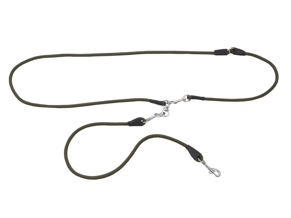 Bracco ručně šité lovecké vodítko 8 mm s klasickou karabinou