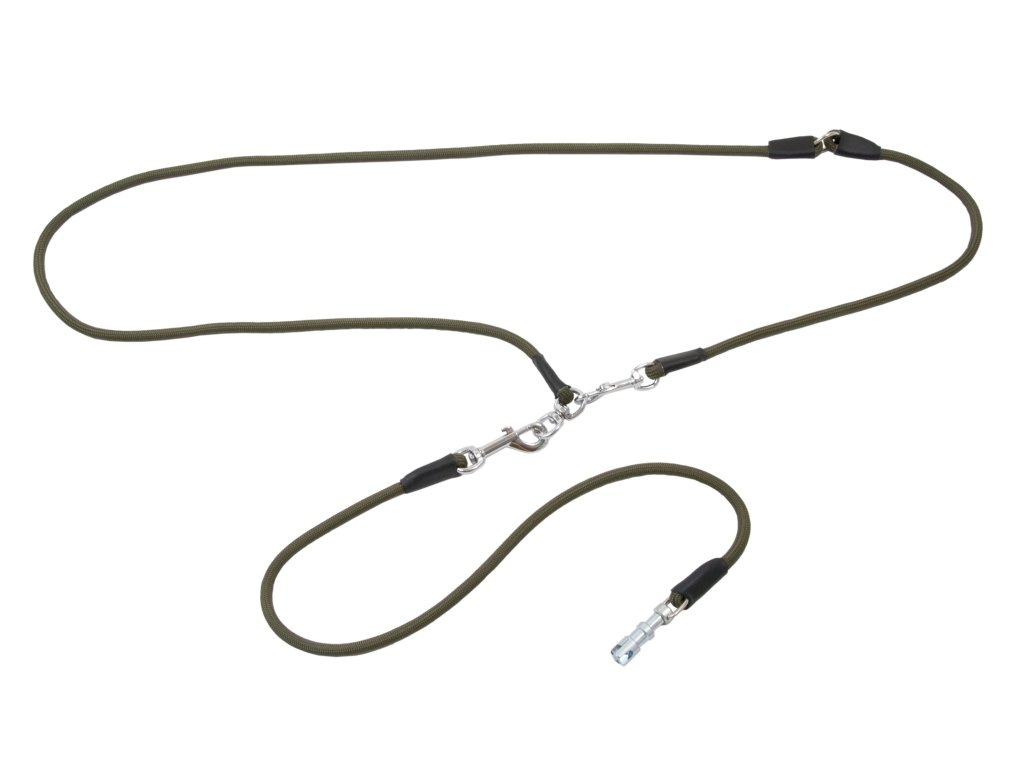 Bracco ručně šité lovecké vodítko 8 mm s vypouštěcí karabinou