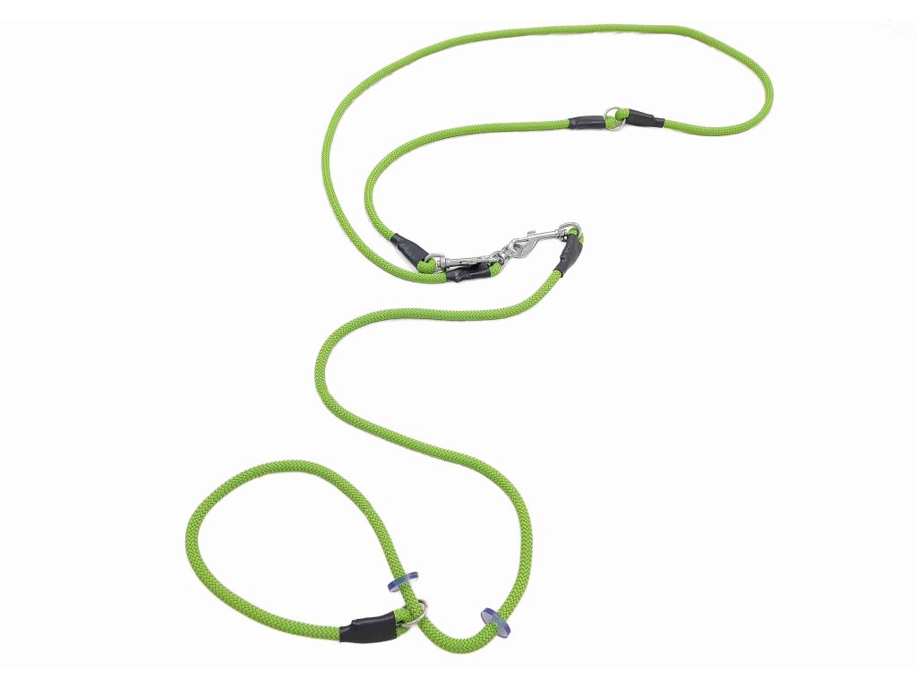 Bracco ručně šité lovecké vodítko 8 mm se zarážkou. 