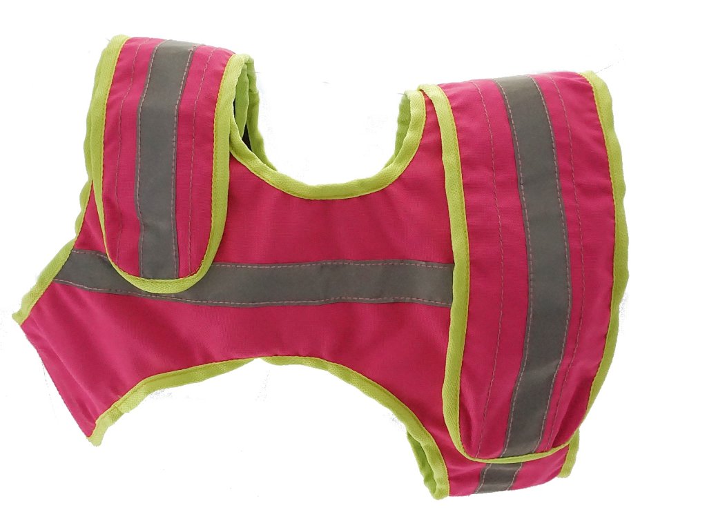 Bracco Signal vest for hunting dog, pink- possibility of phone number, name, GPS pocket  etc.