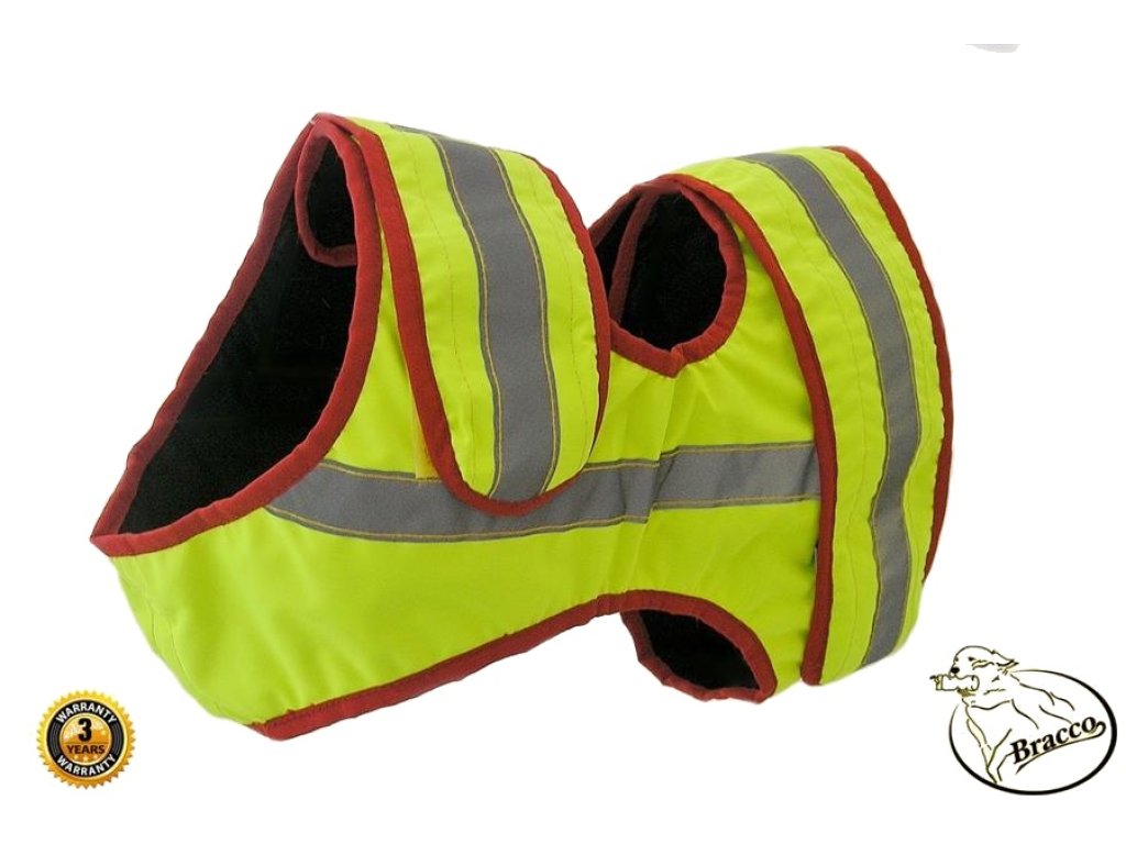 Bracco Signal vest for hunting dog, yellow