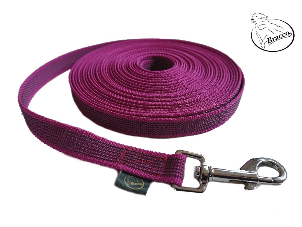 Bracco check cords with anti-slip, different lengths and types, purple.