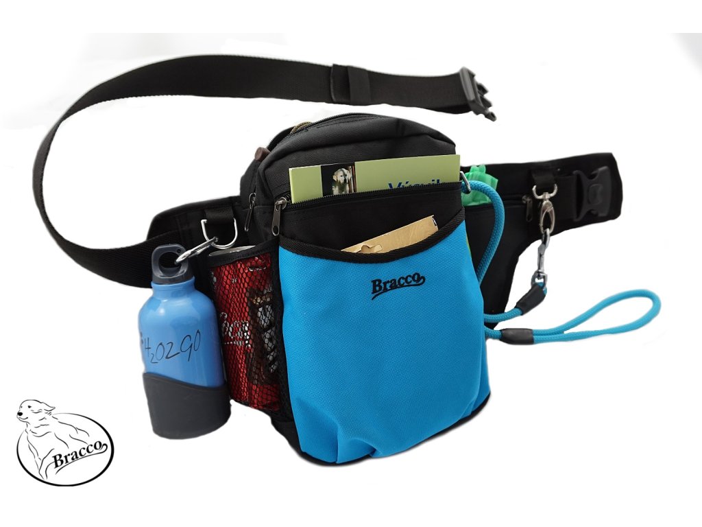 Bracco dog training belt Multi, black/blue.