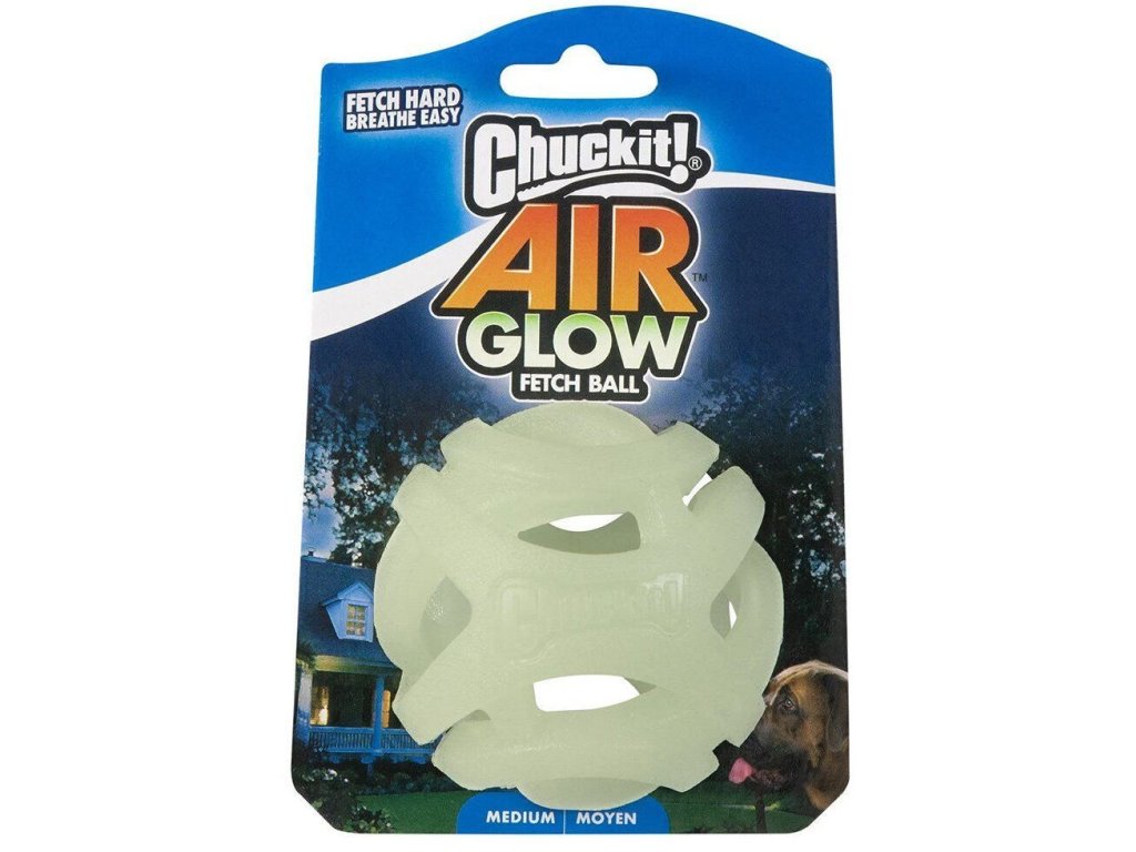 Chuckit! Air Glow Ball děrovaný svíticí míček – Medium 6,4 cm