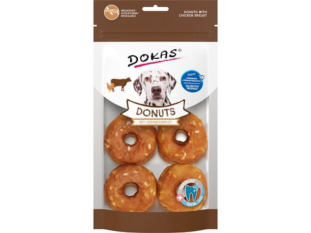 Dokas Donuty s kuřecím masem 160 g