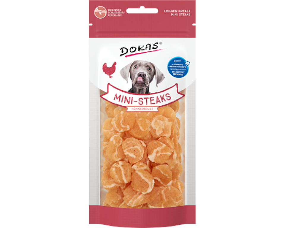 Dokas Mini steaky z kuřecích prsou 50 g