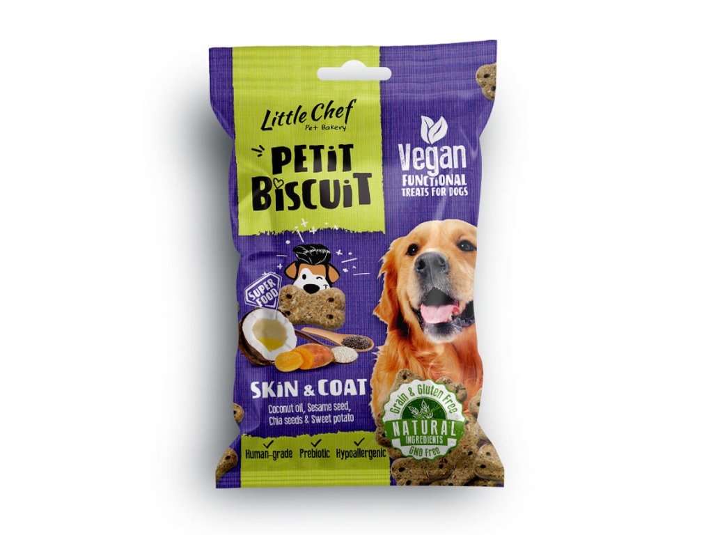 Little Chef Pettit Biscuit Grain Free – Skin and Coat 100 g