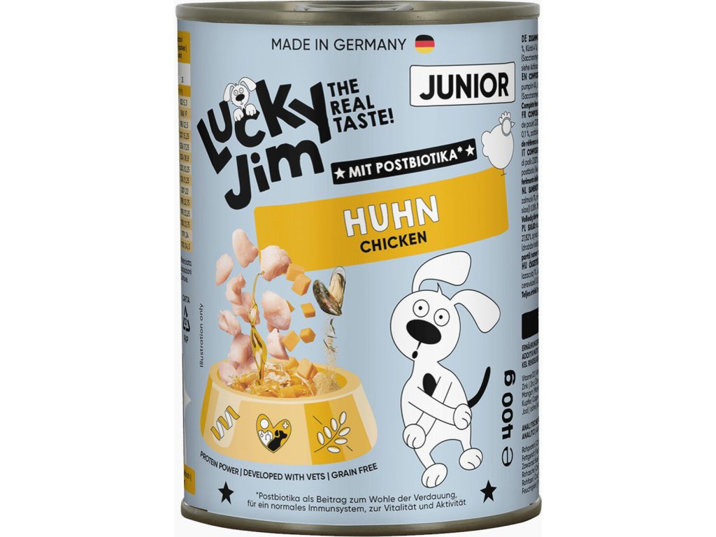 Lucky Jim Classic Junior s kuřecím masem 400 g