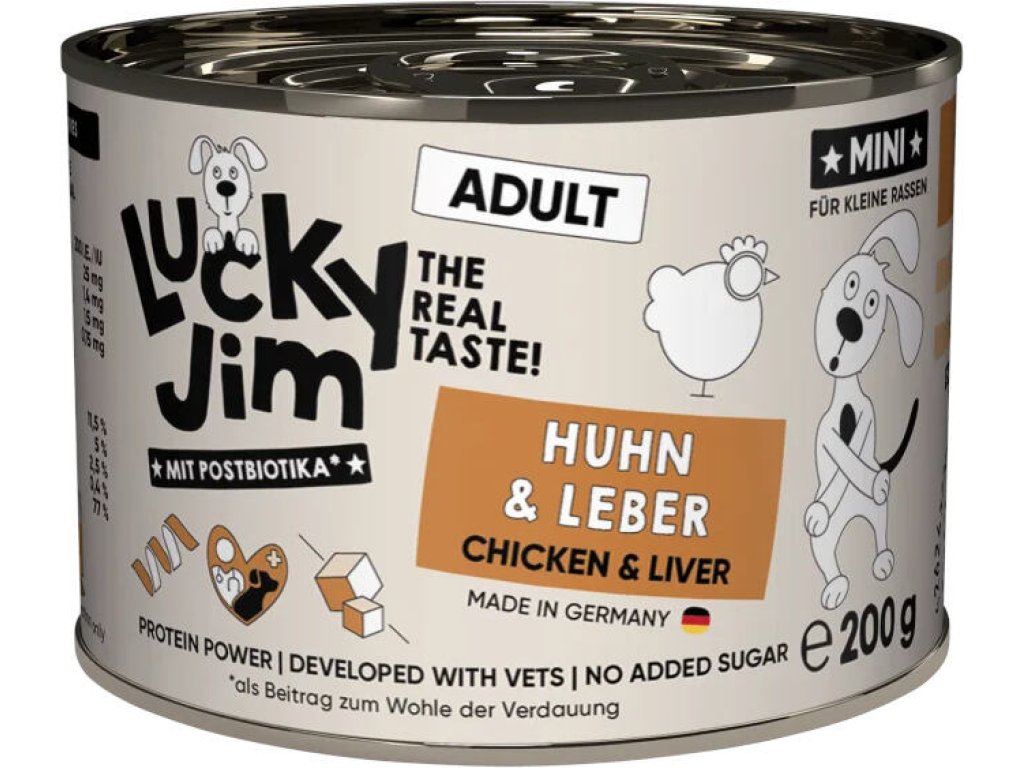 Lucky Jim Classic MINI Adult s kuřecím masem a játry 200 g
